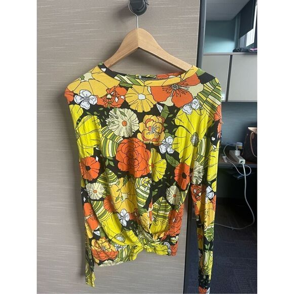 Zara Floral Top Long sleeve S adorable - Picture 5 of 6